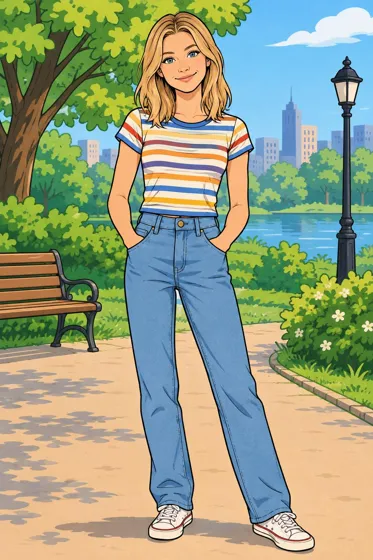 Fictional guest transformed into a hand-drawn cartoon