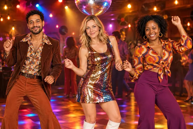 Disco Fever AI example with fictional models